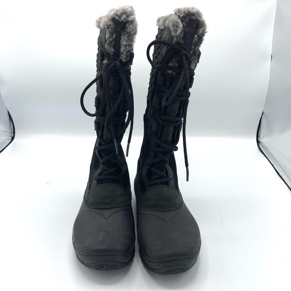 THE NORTH FACE Shellista III Tall Winter Boots Snow Black PrimaLoft Waterproof - Picture 2 of 11